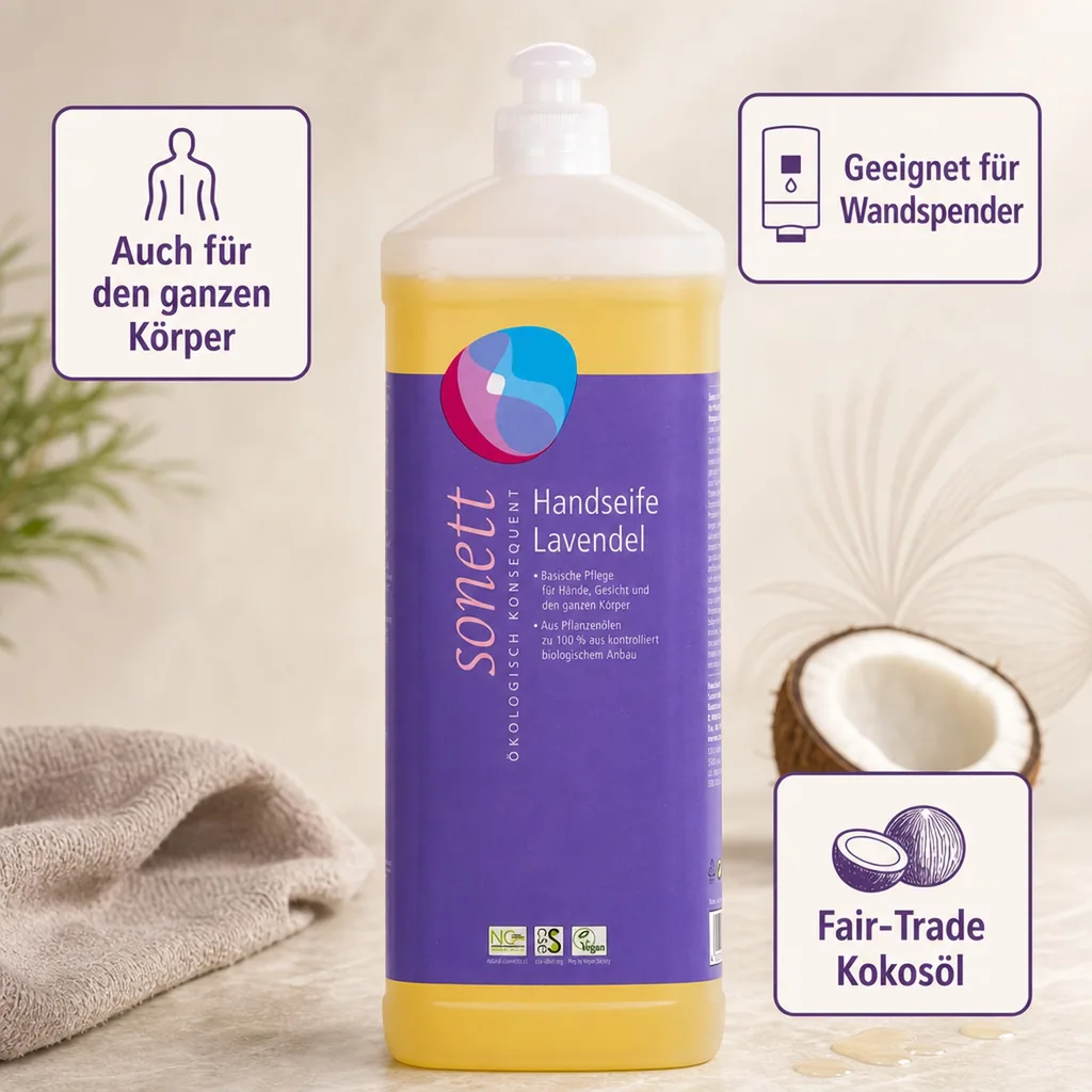 SONETT Handseife Lavendel 1 Liter Nachfüllflasche