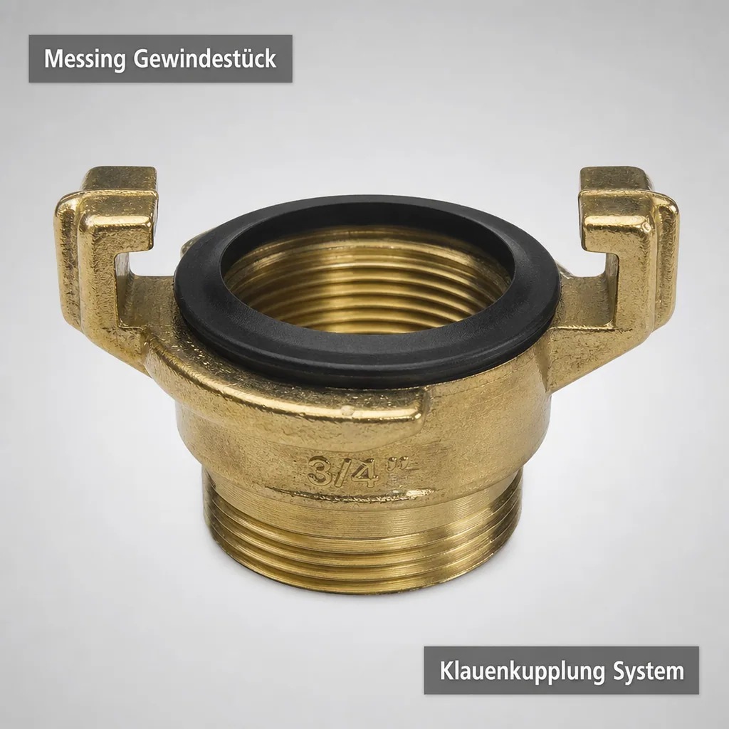 Messing  Gewindestück 3/4" Innengewinde