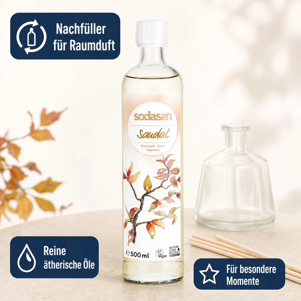 SODASAN Raumduft senses SANDELHOLZ 500ml Nachfüller