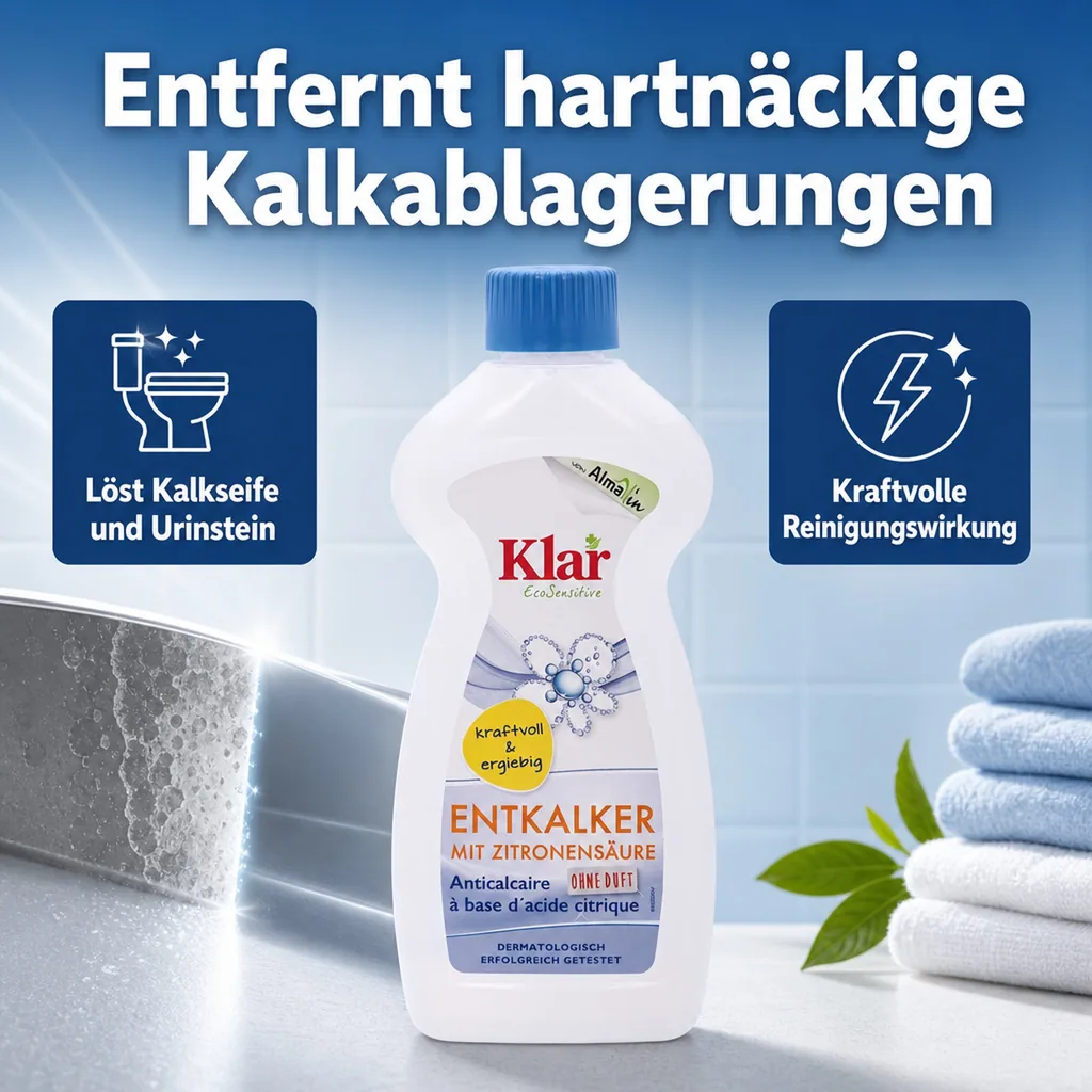 KLAR Entkalker Zitronensäure Kalklöser 500 ml