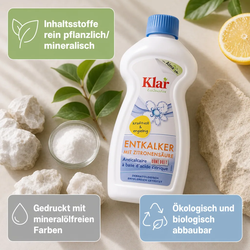 KLAR Entkalker Zitronensäure Kalklöser 500 ml