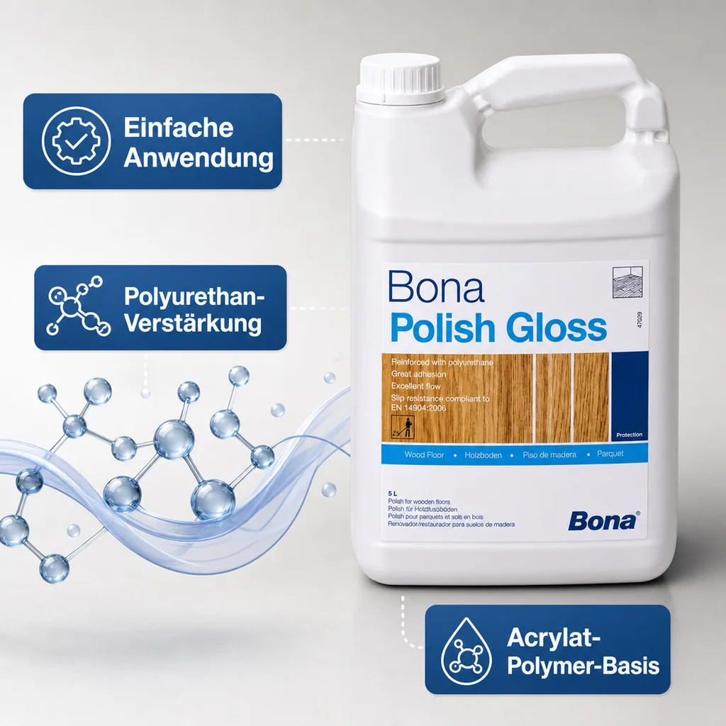 BONA Polish 5 Liter glänzend Parkettpflegemittel