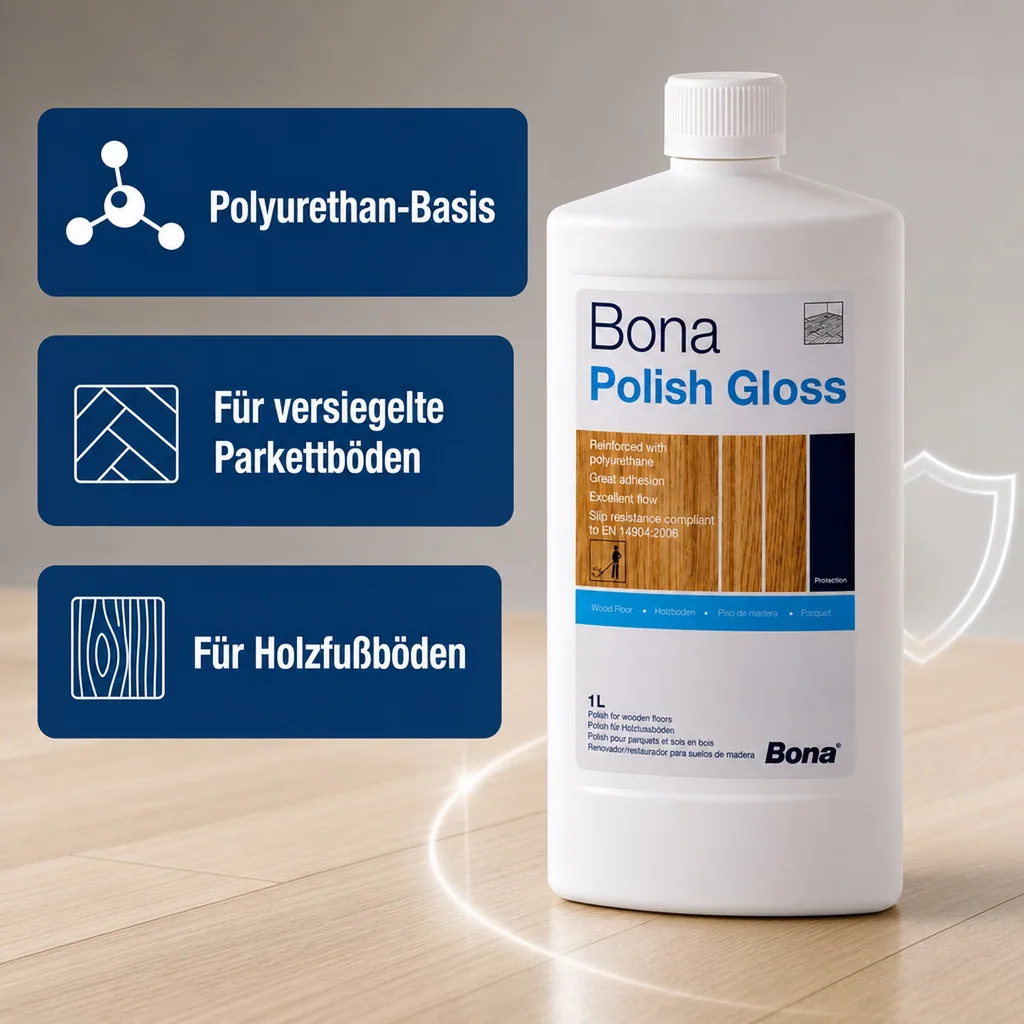 BONA Polish 1 Liter glänzend Parkettpflegemittel
