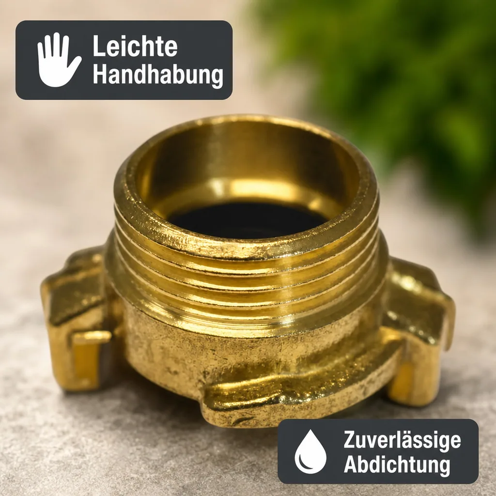 1 zoll Aussengewinde, Messing Gewindestück, Schnellkupplung 1 zoll