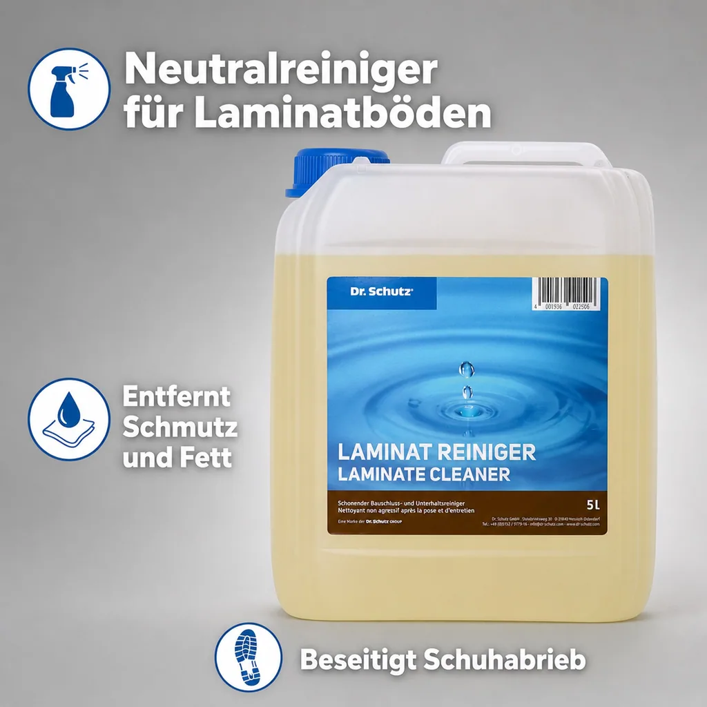 DR. SCHUTZ Laminat Reiniger 5 Liter Neutralreiniger für alle Laminatböden
