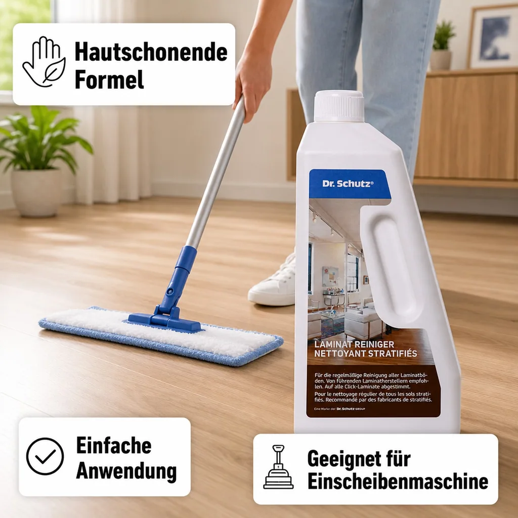 DR. SCHUTZ Laminat Reiniger 750ml Neutralreiniger für alle Laminatböden