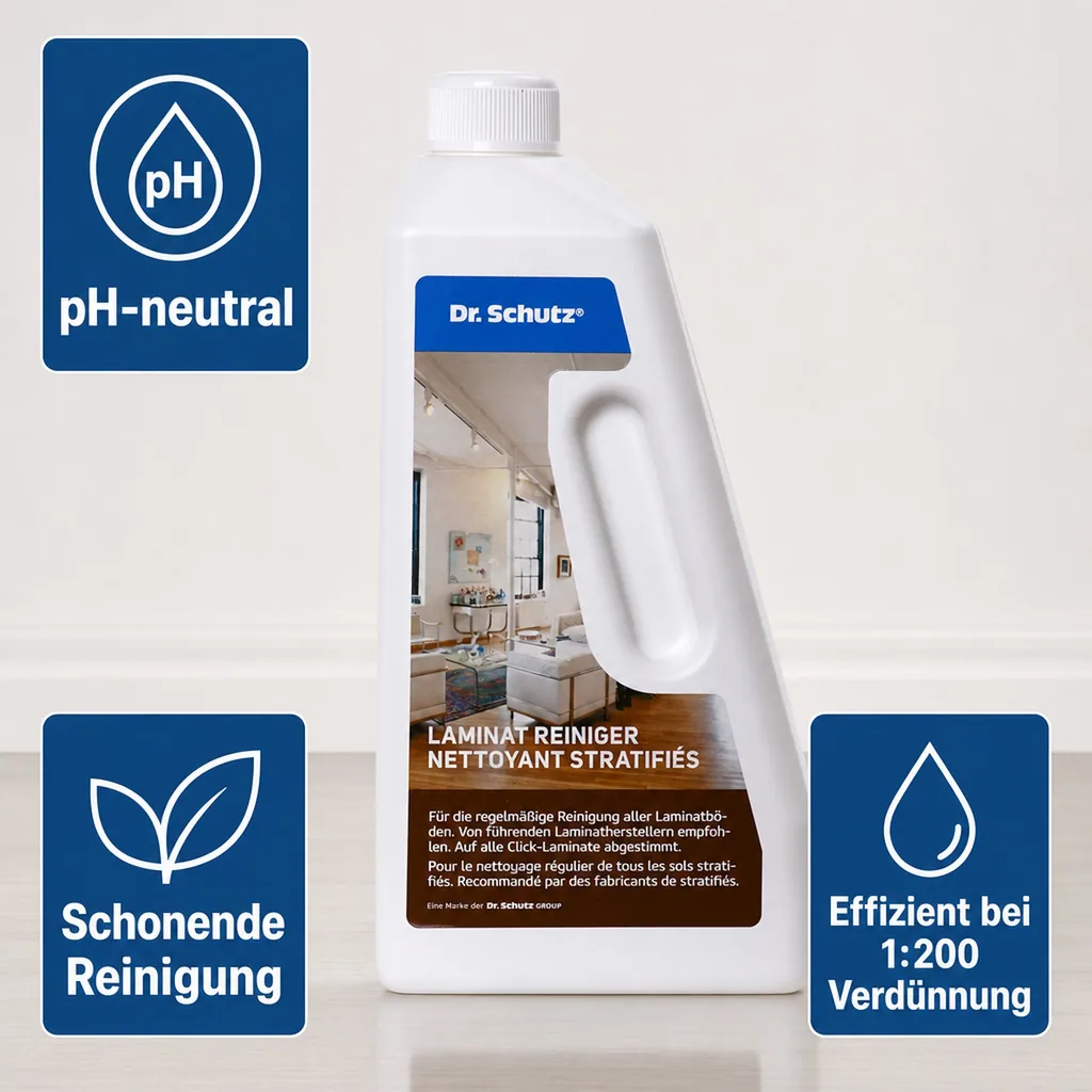 DR. SCHUTZ Laminat Reiniger 750ml Neutralreiniger für alle Laminatböden