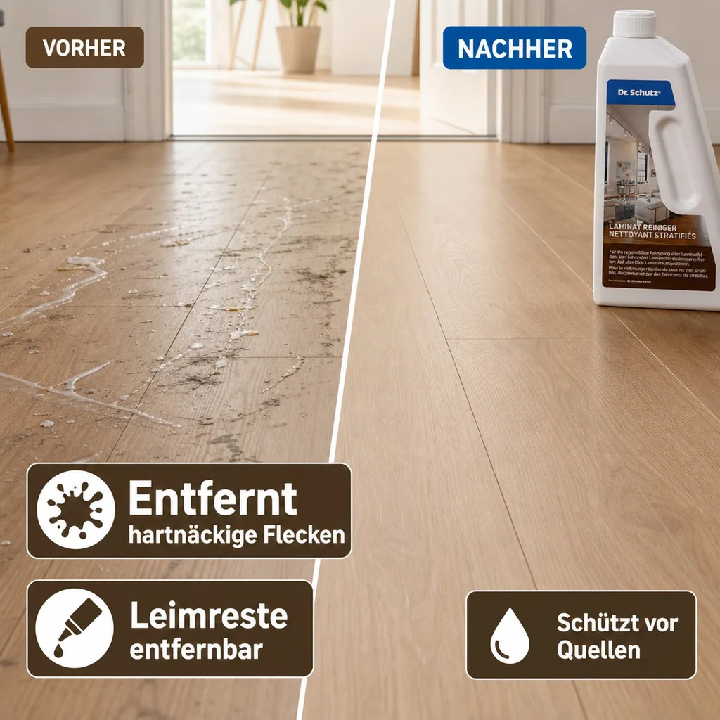 DR. SCHUTZ Laminat Reiniger 750ml Neutralreiniger für alle Laminatböden