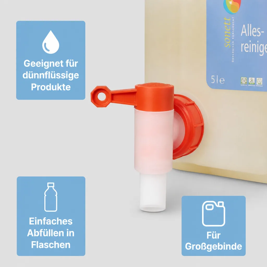 SONETT Auslaufhahn für 5 Liter und 10 Liter Kanister