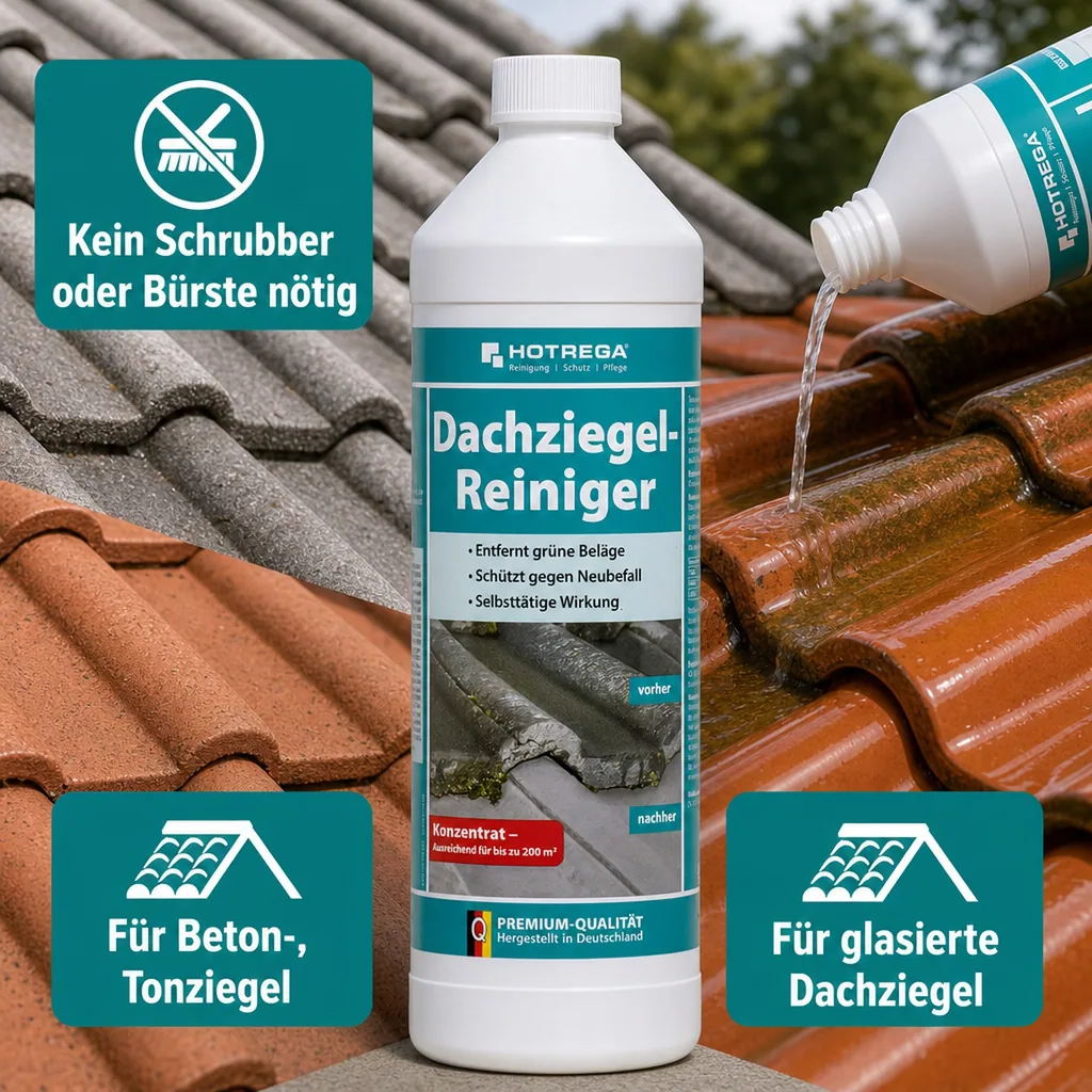 HOTREGA Dachziegel Reiniger Konzentrat 1 Liter