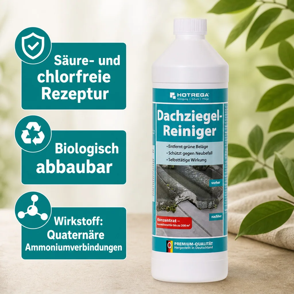 HOTREGA Dachziegel Reiniger Konzentrat 1 Liter