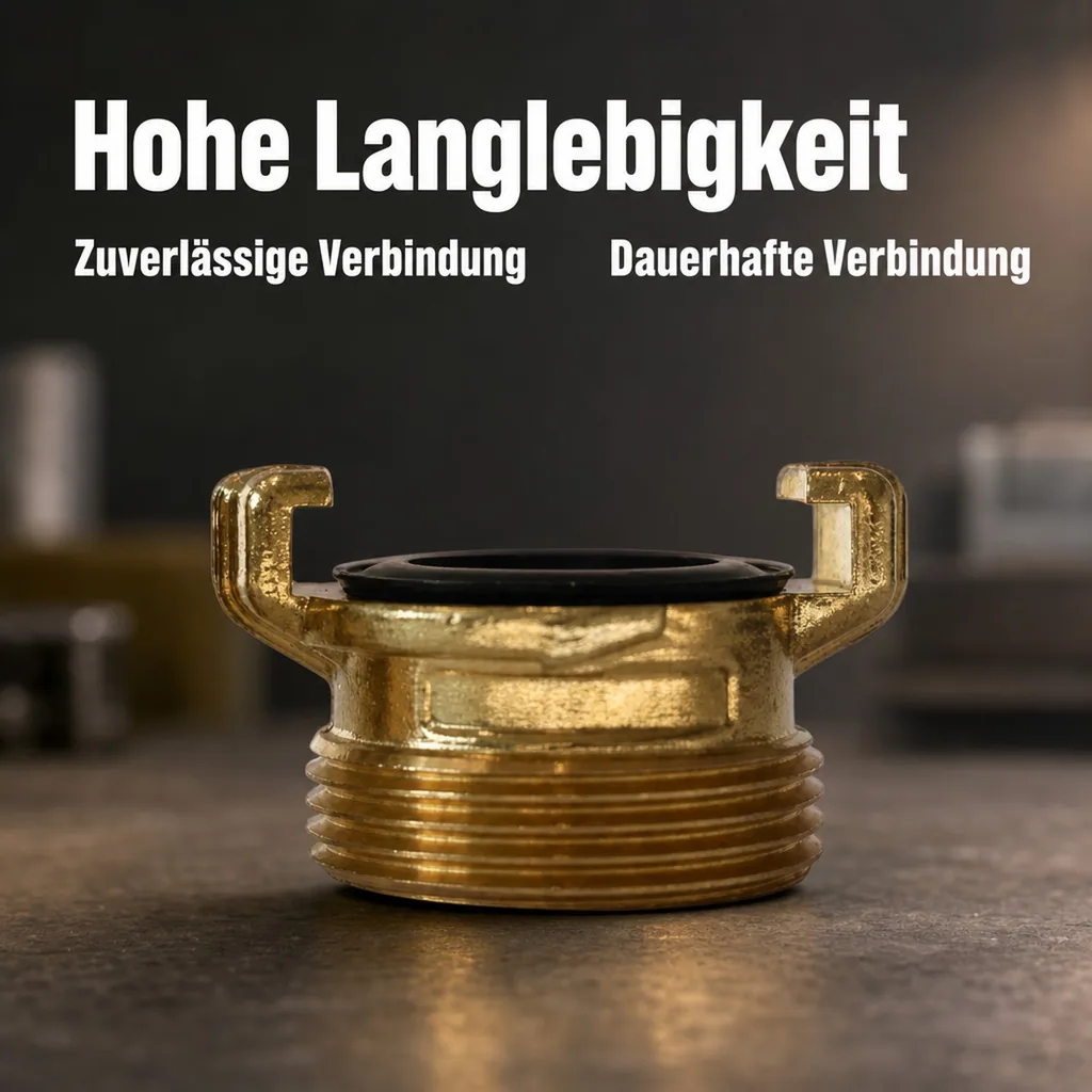 Messing Fitting 1 1/2 Zoll Aussengewinde, Gewindefitting