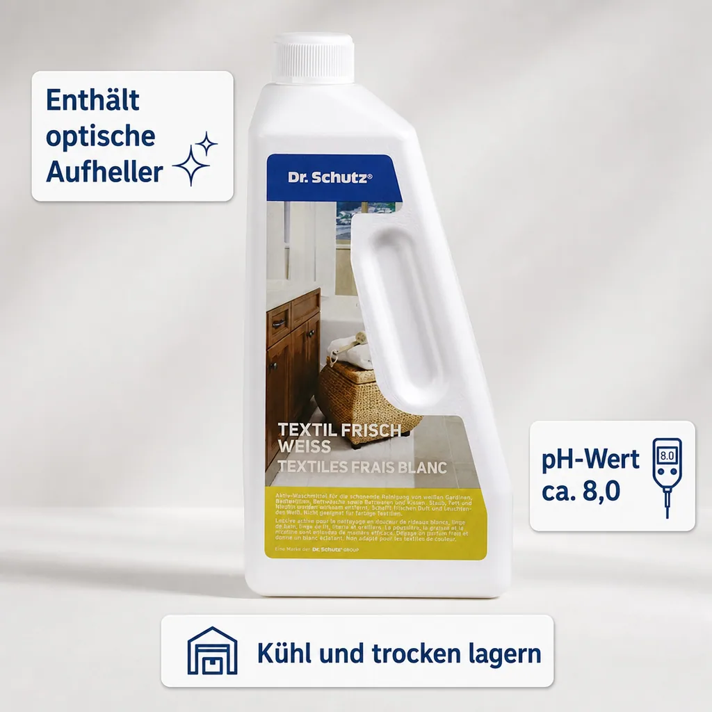 DR. SCHUTZ Textil Frisch weiß 750 ml Waschmittel für weiße Textilien