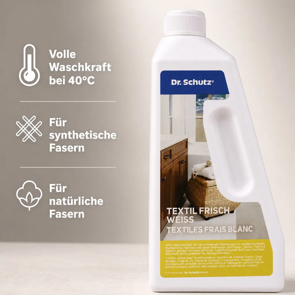 DR. SCHUTZ Textil Frisch weiß 750 ml Waschmittel für weiße Textilien