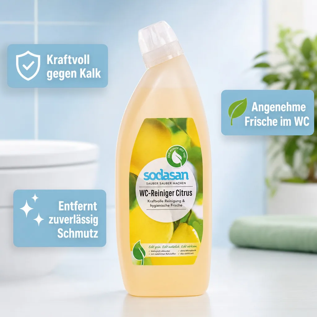 SODASAN WC Reiniger Citrus 750ml in der Schräghalsflasche