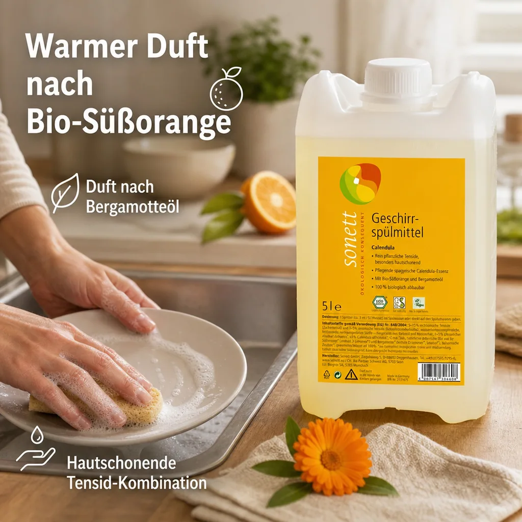 SONETT Geschirrspülmittel CALENDULA 5 Liter