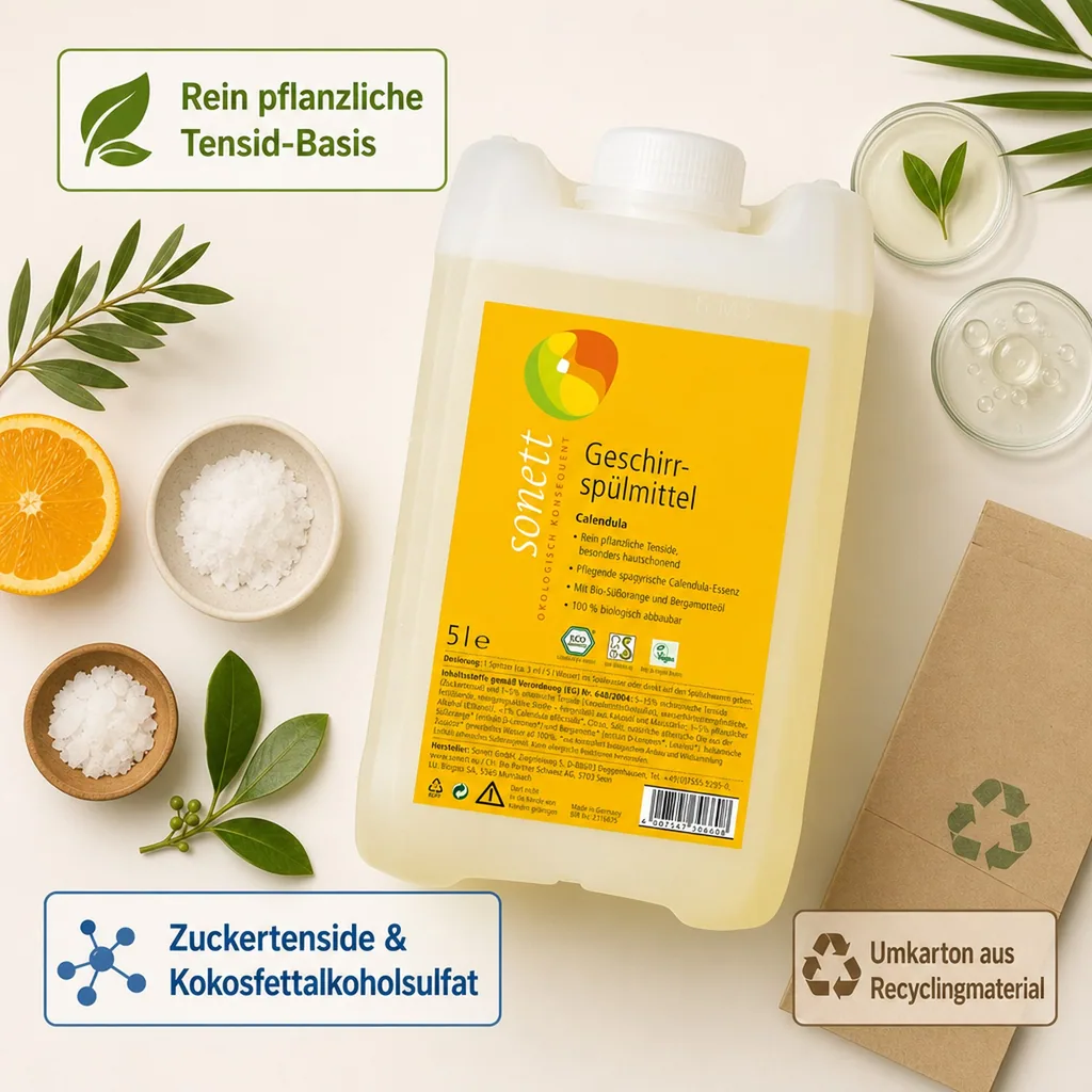 SONETT Geschirrspülmittel CALENDULA 5 Liter