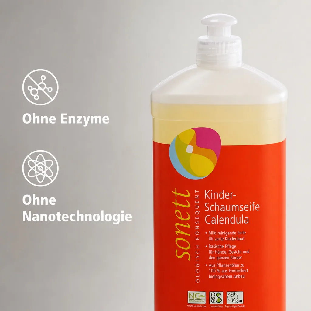 SONETT Kinder Schaumseife Calendula 1 Liter Nachfüllflasche