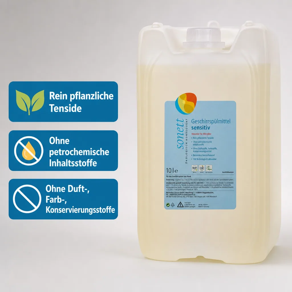 SONETT Geschirrspülmittel SENSITIV 10 Liter