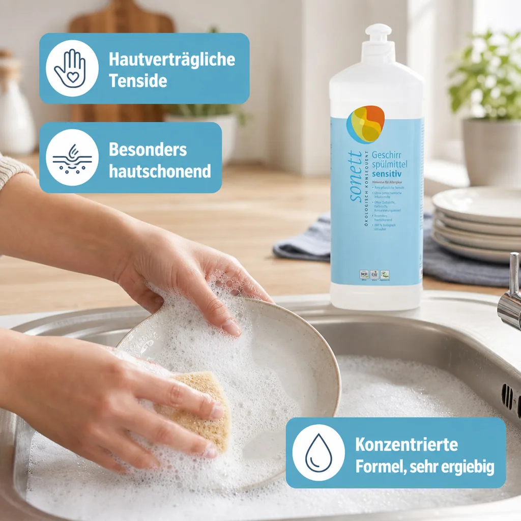 SONETT Geschirrspülmittel SENSITIV 1 Liter