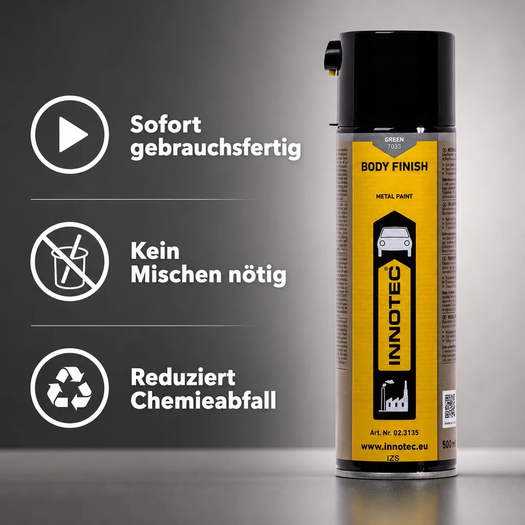 INNOTEC Body Finish 500ml grün Karosserielack