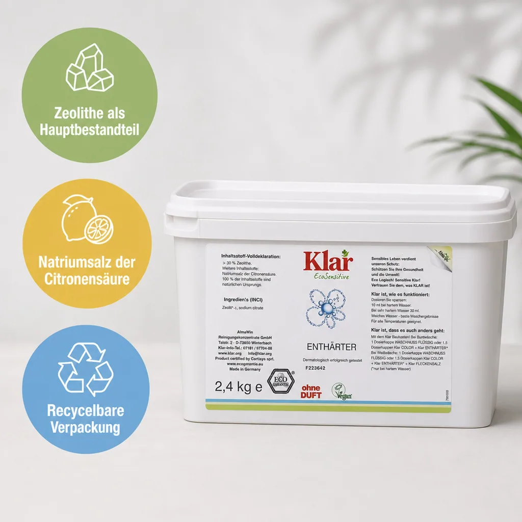 KLAR Enthärter 2.4kg ohne Duft