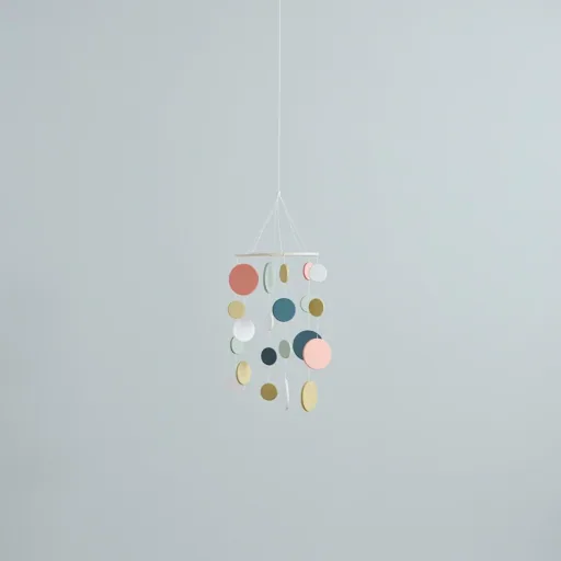 Kids Concept Kinder Mobile Kreise Holz grün