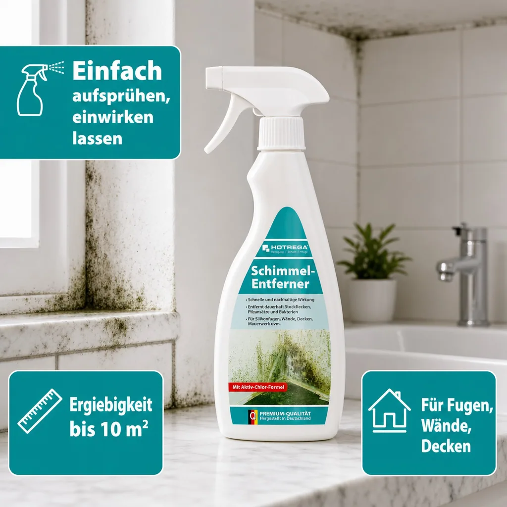 HOTREGA Schimmelentferner 500ml Flachsprühflasche