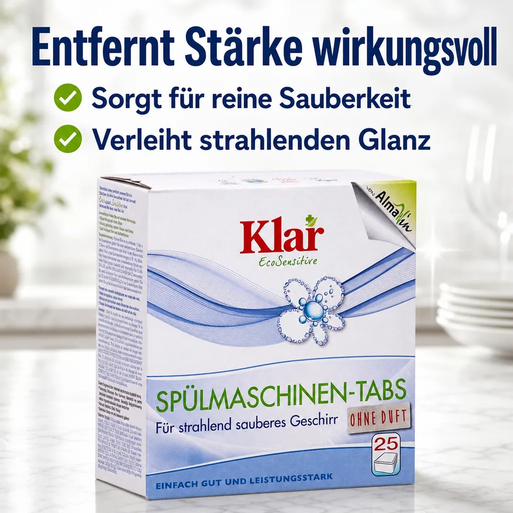 KLAR Spülmaschinentabs 25 Tabs á 20 g