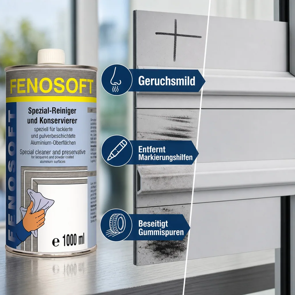 FENOPLAST Fenosoft Spezial-Reiniger und Konservierer für AL Profile 1 Liter