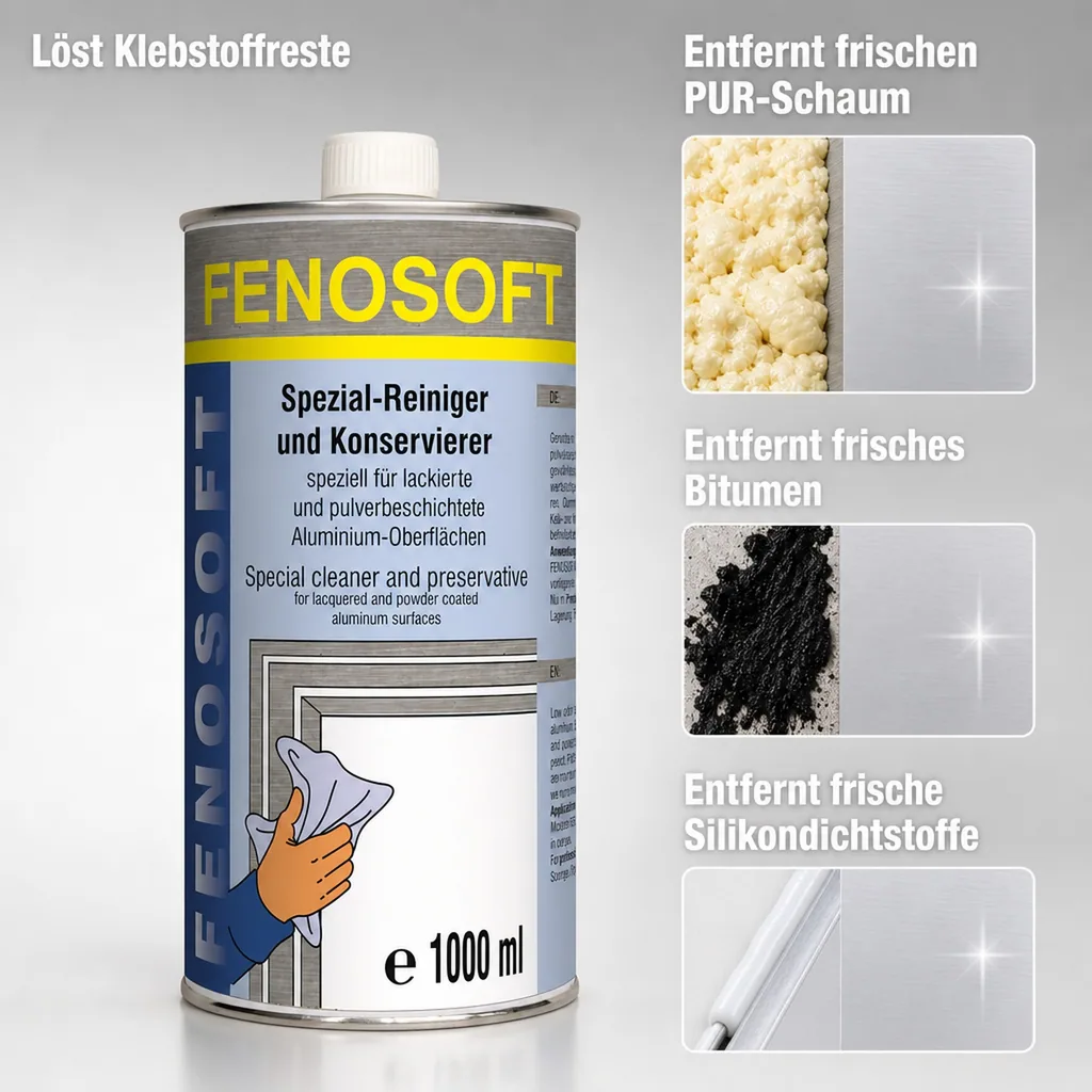 FENOPLAST Fenosoft Spezial-Reiniger und Konservierer für AL Profile 1 Liter