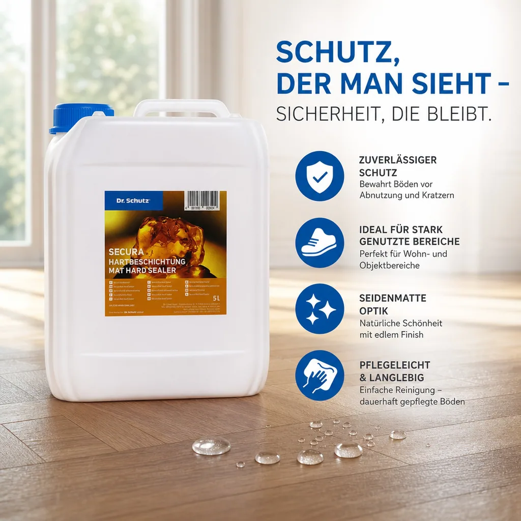 DR. SCHUTZ Secura Hartversiegelung seidenmatt 5 Liter für ca. 100 m²