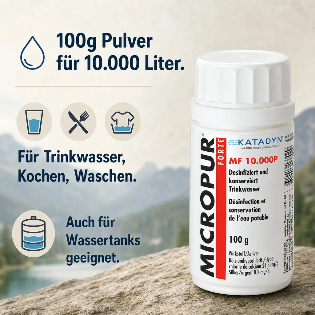 KATADYN Micropur Forte MF 10.000P - 100g Pulver
