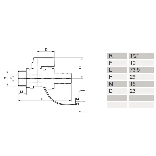 KFE Kugelhahn 1/2"