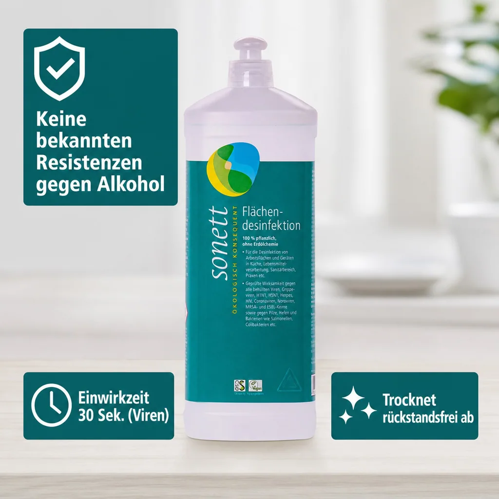 SONETT Flächendesinfektion 1 Liter DVG gelistet