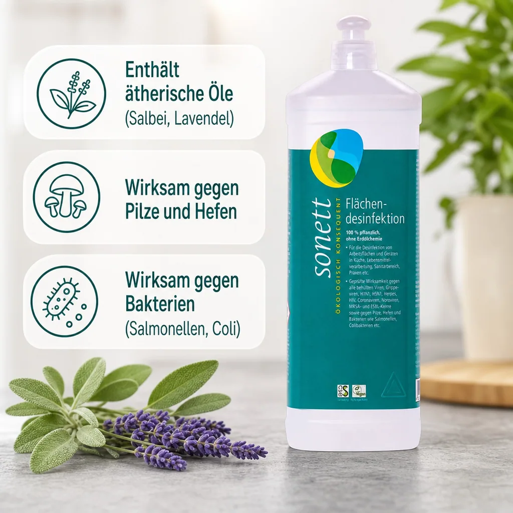 SONETT Flächendesinfektion 1 Liter DVG gelistet