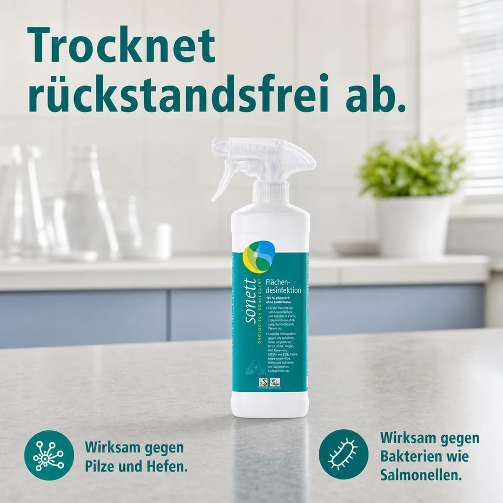 SONETT Flächendesinfektion 500 ml Sprühflasche DVG gelistet