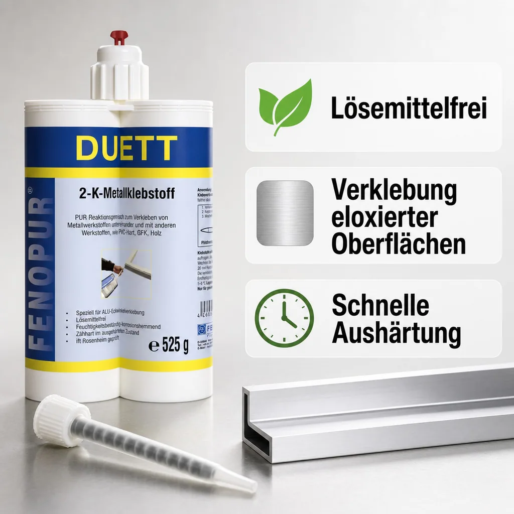FENOPLAST Fenopur 2-K PU-Klebstoff Duett auf PU Basis 525g schwarz