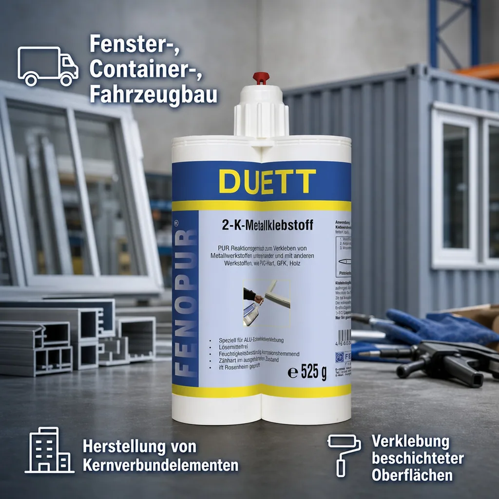 FENOPLAST Fenopur 2-K PU-Klebstoff Duett auf PU Basis 525g schwarz