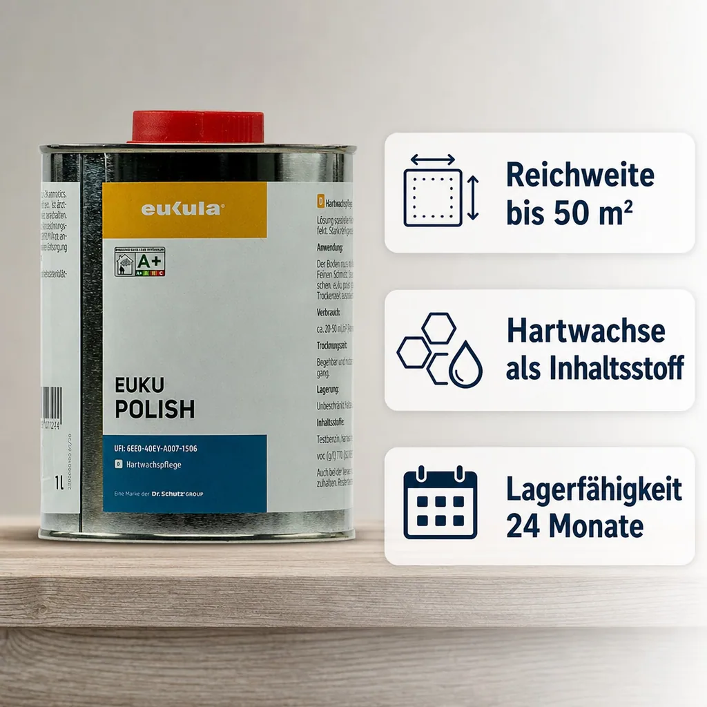eukula Polish 1 Liter Hartwachspflege für ca. 20-50 m²