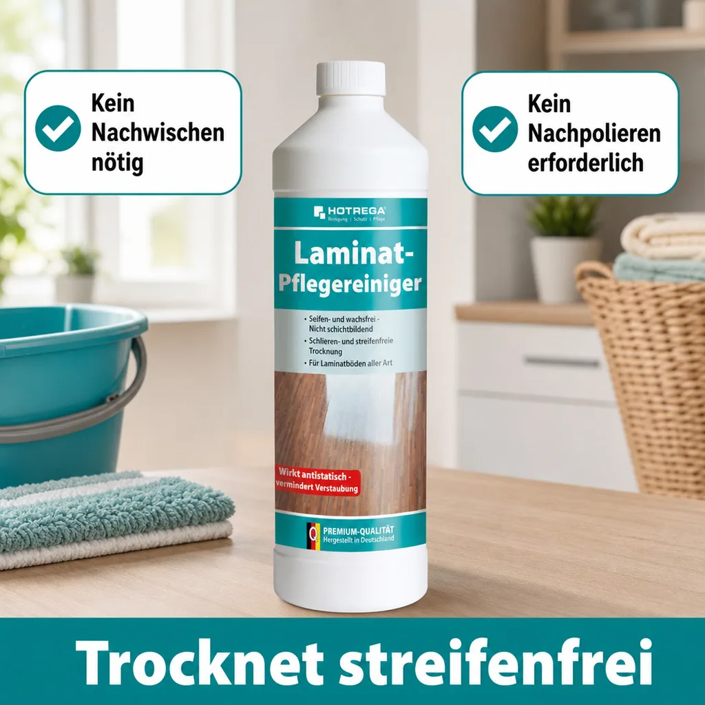 HOTREGA Laminat Pflegereiniger 1 Liter Konzentrat