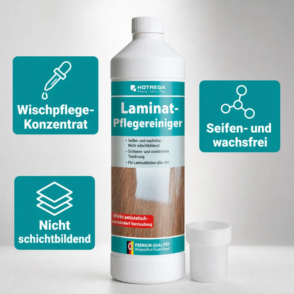 HOTREGA Laminat Pflegereiniger 1 Liter Konzentrat