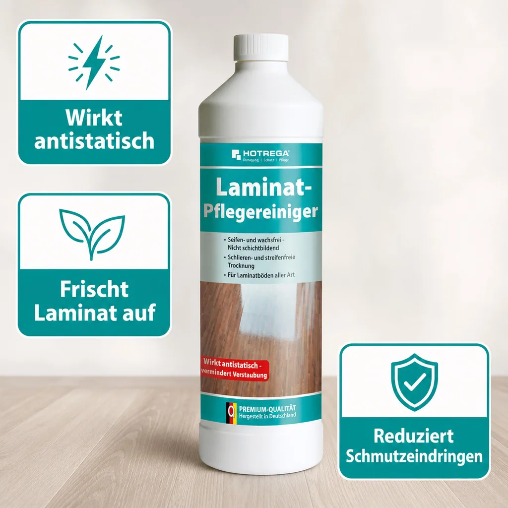 HOTREGA Laminat Pflegereiniger 1 Liter Konzentrat