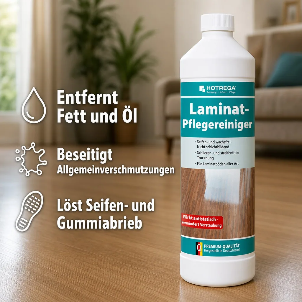 HOTREGA Laminat Pflegereiniger 1 Liter Konzentrat