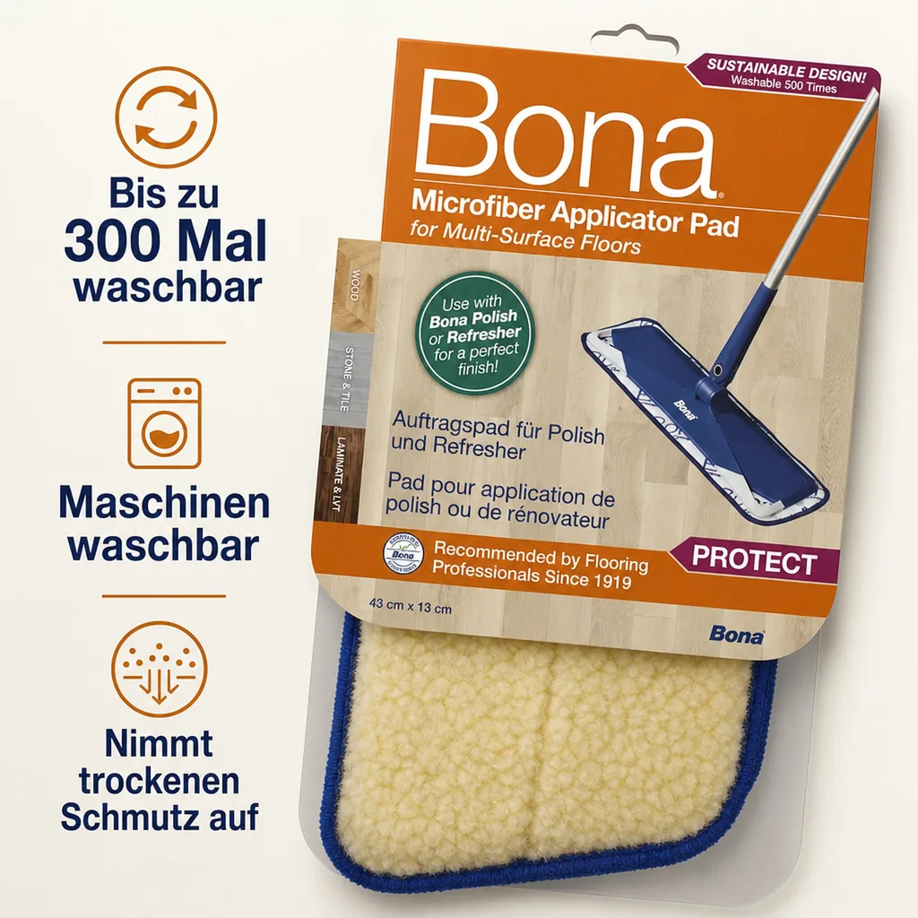 BONA Mikrofaser Auftragspad Applicator Pad Intensivpflege Pad