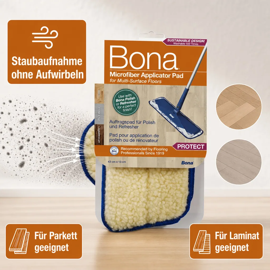 BONA Mikrofaser Auftragspad Applicator Pad Intensivpflege Pad