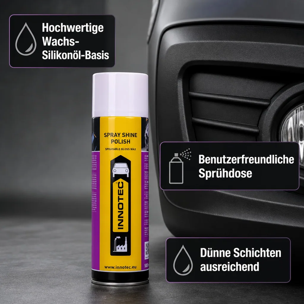 INNOTEC Spray Shine Polish 500 ml Lack- und Kunsstoffpolitur
