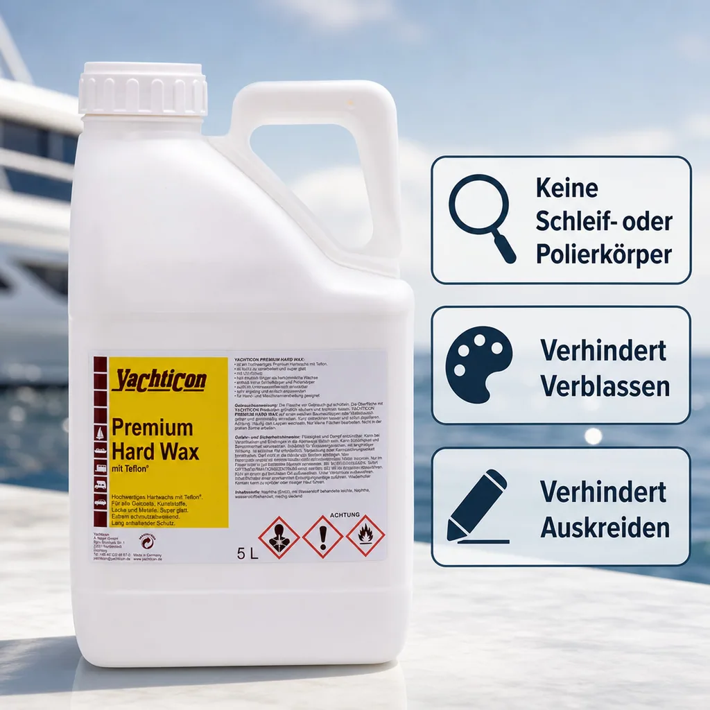 YACHTICON Premium Hard Wax 5 Liter mit Teflon® surface protector