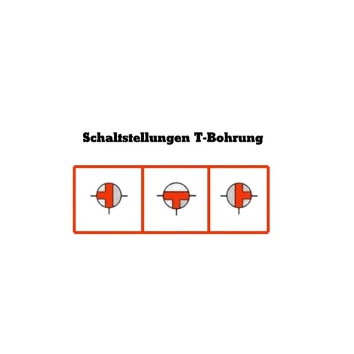 3 Wege Kugelhahn 1 Zoll, Messing, Innengewinde