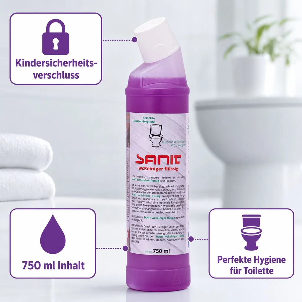 SANIT WC Reiniger flüssig 750 ml